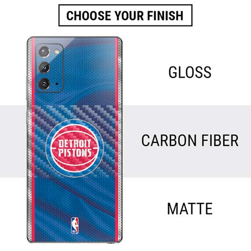 NBA Detroit Pistons Away Jersey Galaxy Note20 5G Skin